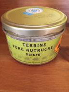 Terrine pure autruche nature 180 g      
